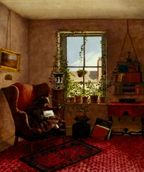 Laura Brown in a Wing Chair