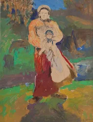 Mother and Child in Landscape