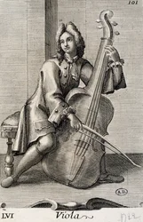 Man playing the viola