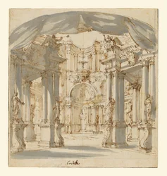 The Courtyard of a Palace: Project for a Stage