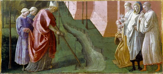 Saint Fridian Stopping the Flooding of the Serchio River