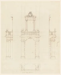 Door Case and Frame of a Door, 1750–75