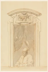 Window Case and Half of a Figure of a Turk, 1750-70