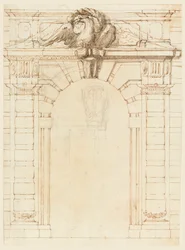 A Portal (recto); Portrait of a Young Warrior (verso)