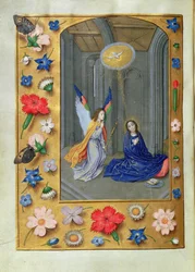 Annunciation, from the Hastings Hours