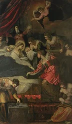Chiara Albini Pietrazzani and her five children Eleanora, Vincenzo, Cinzia, Tullo and Anna