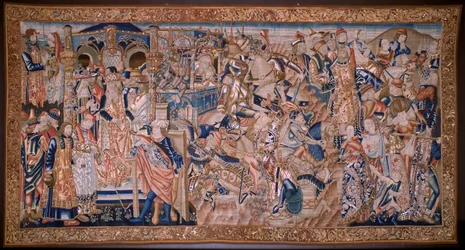 Passing the Red Sea (Flemish Tapestry)