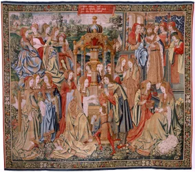 Bathsheba at Her Bath (Flemish Tapestry)