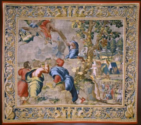 Moses at the Mount Sinai (Flemish Tapestry)