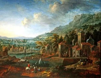 Landscape with Horsemen