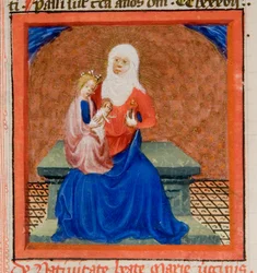 Nativity of the Blessed Virgin Mary, Illustration from Legenda Aurea by Jacobus de Voragine
