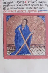 Page from the Legenda Aurea, Bruges, c.1400-10