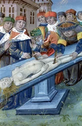 Dissection, from De Medina Fen I. II, by Avicenna (980-1037)