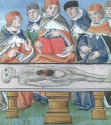 Dissection, from De Medina Fen I. II, by Avicenna (980-1037)