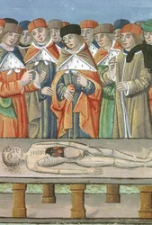 Dissection, from De Medina Fen I. II, by Avicenna (980-1037)