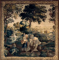 Amarilli and Mirtillo Crowned After the Kissing Contest (Flemish Tapestry)