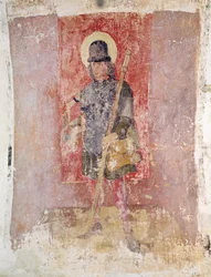 St. Brendan of Ireland, mural from the crypt, c.1480-1540