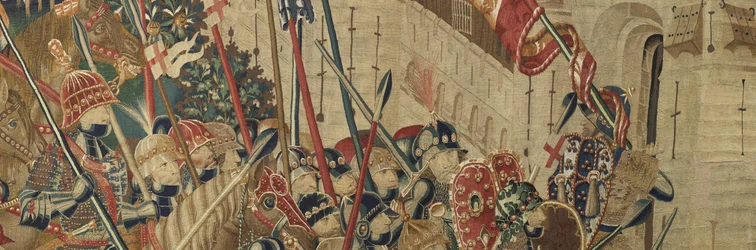 Tapestry Showing the Conquests of King Alfonso V of Portugal, Tournai (detail)