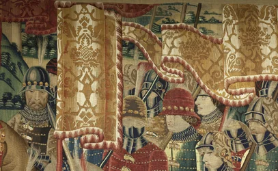 Tapestry Showing the Conquests of King Alfonso V of Portugal, Tournai (detail)