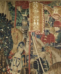 Tapestry Showing the Conquests of King Alfonso V of Portugal (Conquistas de Alfonso V de Portugal), Tournai (Detail)