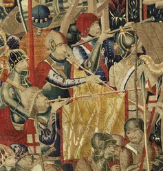 Tapestry showing the Conquests of King Alfonso V of Portugal (detail)