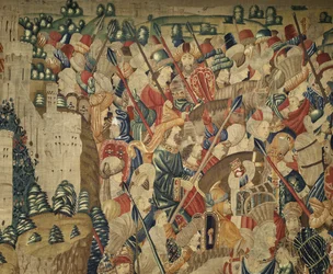 Tapestry showing the Conquests of King Alfonso V of Portugal