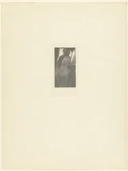 Half-Naked Woman with Stick Leaning Over Large Book
