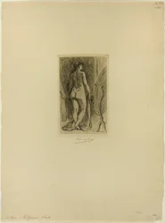 Standing Woman with a Fur
