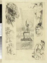 The Great Lyre. Title Image for the 1887 Edition of Mallarmé