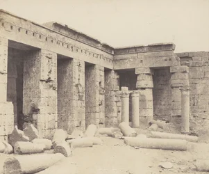 Médinet-Abou Thèbes. Constructions Postérieures - Deuxième Cour, 1851-52, printed 1853-54