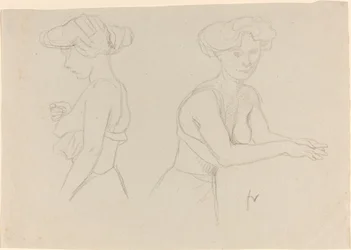 Two Studies of a Woman Dressing, 1890s
