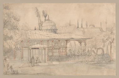 Pavilion Near a Mosque (recto)