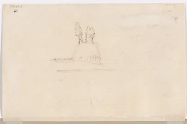 Sketch for Pavilion Near a Mosque (verso)