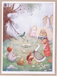 And it sang so beautifully that the inhabitants around gave it money