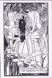 When round him bent the spirits of the hills (Guinevere)