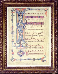 Gradual, featuring historiated initial I depicting Saint John the Evangelist, c.1315