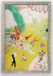 Love Flight of a Pink Candy Heart