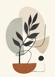 Abstract Potted Plant