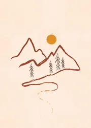 Minimalist Mountain Path