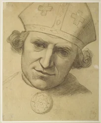 The Spirit of Justice - Study for Head of a Bishop