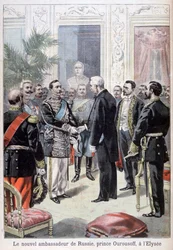 Prince Ourousoff, Ambassador of Russia Meeting Félix Faure, 1898