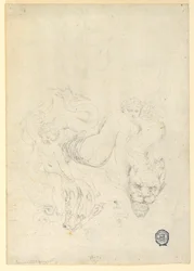 Thetis and Cupid Riding Fish, ca. 1820
