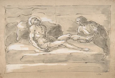 The Dead Christ Mourned by the Magdalen Who Venerates the Wounds on His Feet, 1787-1863