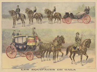 Carriages Used by the Tsar and Tsarina of Russia on Their Visit to France