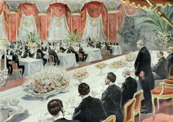 Dinner Offered to Felix Faure by Representatives of Commerce and Industry in 1897