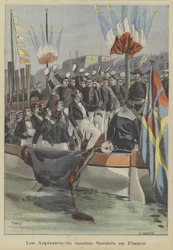 Swedish Navy Midshipmen in France