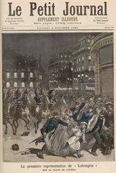 Riots in Paris objecting to the Performance of 