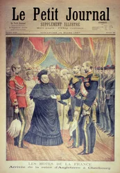 The French Hosts: the Arrival of the Queen of England at Cherbourg, front cover of 
