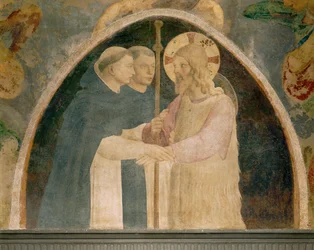 Christ as Pilgrim Received by Two Dominican Monks