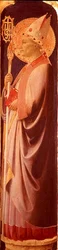 St. Augustine, pilaster from the reverse of the right-hand side panel of Santa Trinita Altarpiece (c.1434)